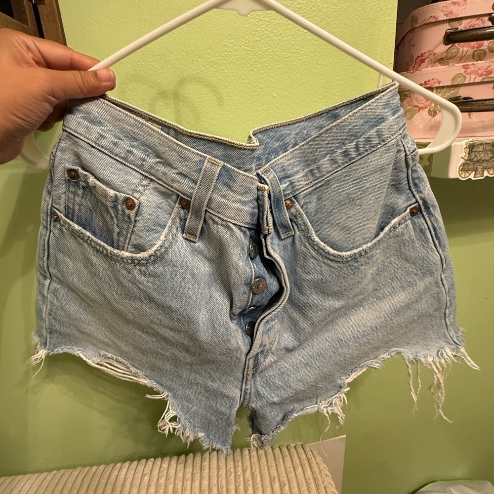 Levi's Light Blue Denim Shorts